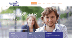 Desktop Screenshot of crohn-und-colitis-tag.de